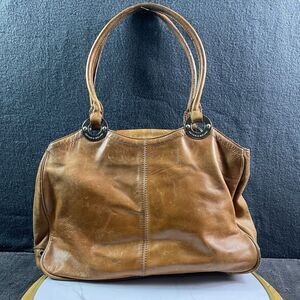 Antonio Melani-Italian Geniune Leather Camel Brown Shoulder Handbag Purse Magnet